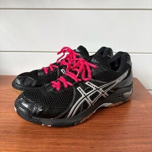 ASICS Women's Gel 1130V Volleyball Basketball Sneakers Shoes Black Silver 9.5 US